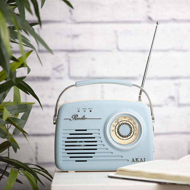 Akai Retro Radio Blue A60014VB