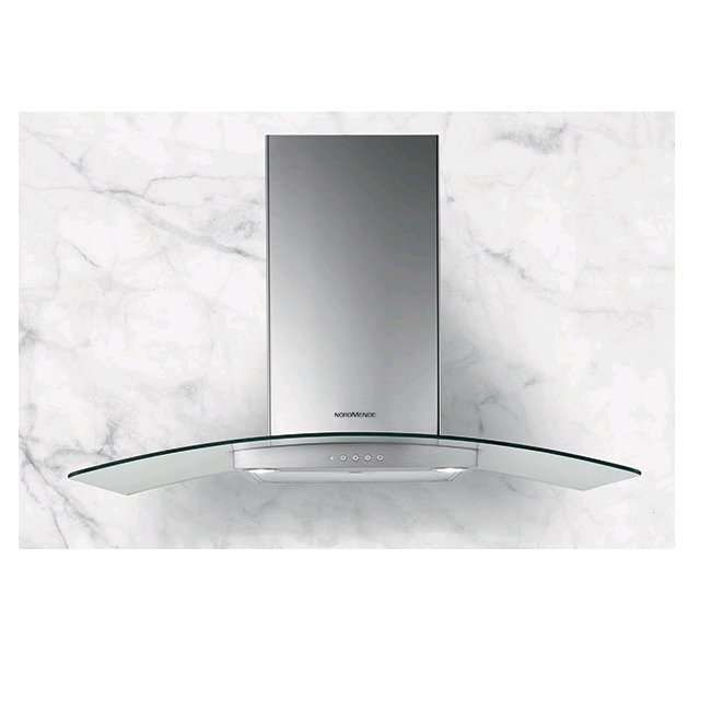 Nordmende 90cm Curved Glass Hood Stainless Steel CHGLS905IX