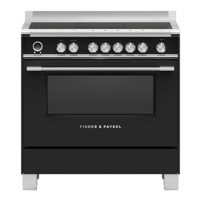 Fisher & Paykel 90cm 5 Zone Induction Cooker in Black | OR90SCI6B1