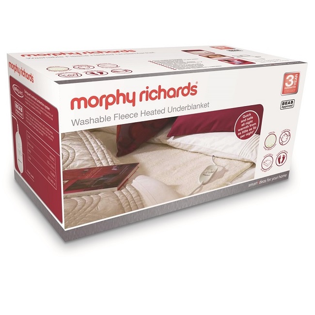 Morphy Richards Single Washable Fleece Heated Underblanket 600011