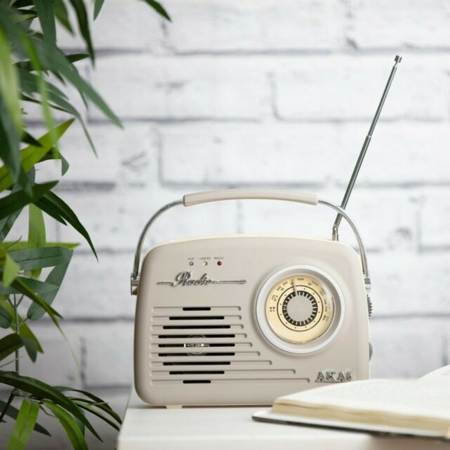 Akai Retro Radio Grey A60014VT